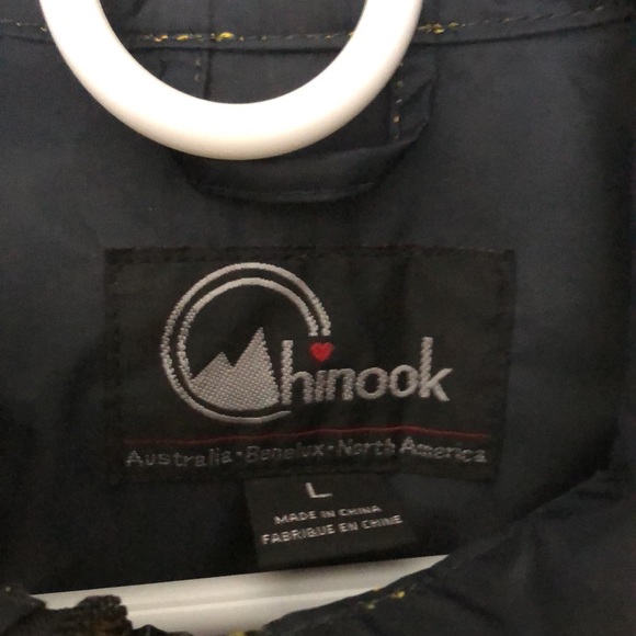 Chinook Youth Large Rain Jacket, Yellow - Picture 3 of 7